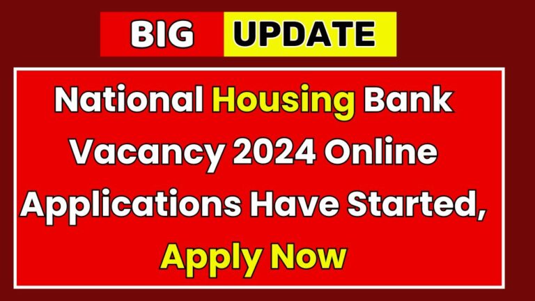 National Housing Bank Vacancy 2024